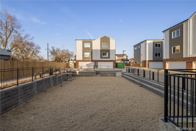 exterior space featuring fence