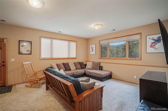 31755 Ponderosa Way, Evergreen, CO 80439 - carpeted living area featuring baseboards
