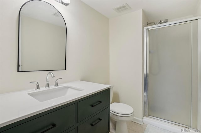 7305 S Xenia Cir Unit E, Centennial, CO 80112 - bathroom featuring vanity and a stall shower