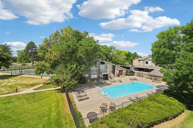 7305 S Xenia Cir Unit E, Centennial, CO 80112 - community pool with a patio area