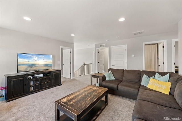2576 Villageview Ln, Castle Rock, CO 80104 - carpeted living room with recessed lighting