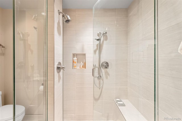 2800 S University Blvd Unit 19, Denver, CO 80210 - bathroom with toilet and a shower stall