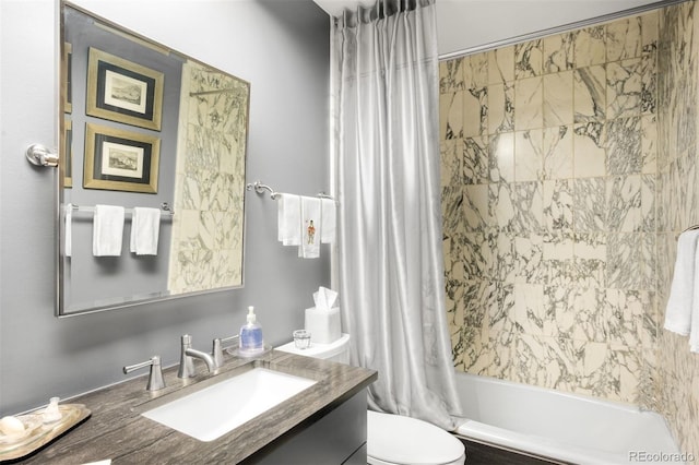 2800 S University Blvd Unit 19, Denver, CO 80210 - bathroom featuring vanity and shower / bath combo with shower curtain