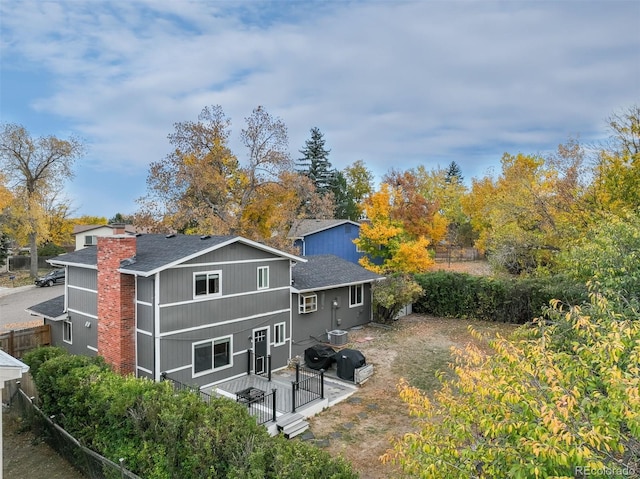 view of rear view of property