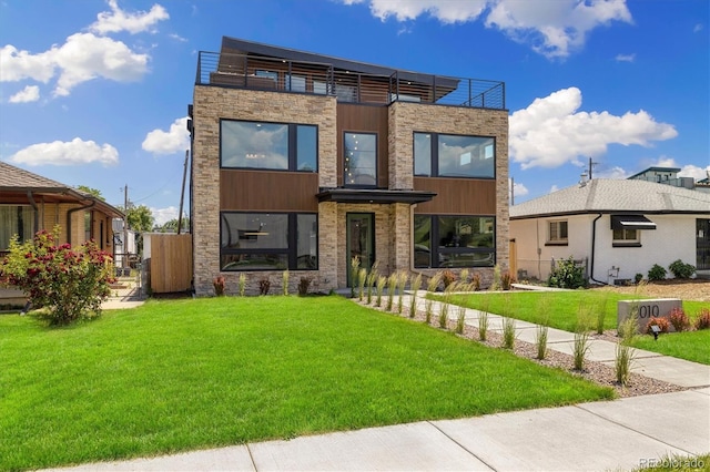 2010 Irving St, Denver, CO 80211 - modern home with stone siding