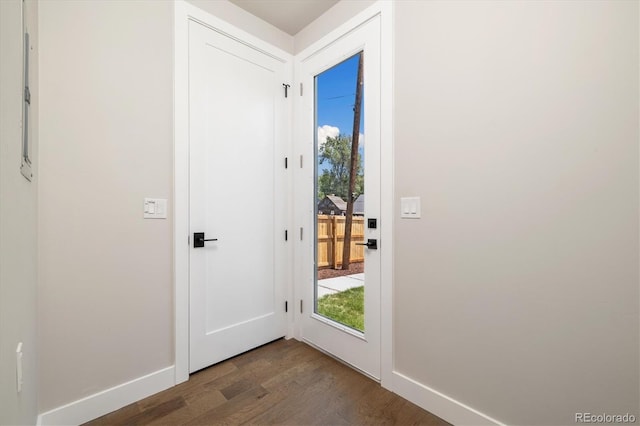 2010 Irving St, Denver, CO 80211 - entryway with dark wood finished floors and baseboards