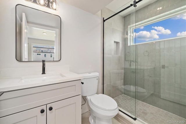 2010 Irving St, Denver, CO 80211 - full bathroom featuring vanity and a shower stall
