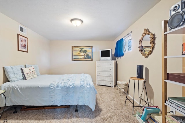 bedroom featuring carpet flooring