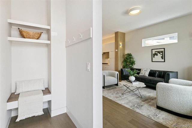 2403 S Cherokee St, Denver, CO 80223 - living room with wood finished floors and baseboards
