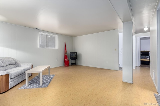 4520 E 112th Pl, Thornton, CO 80233 - living room featuring light wood-style flooring and baseboards