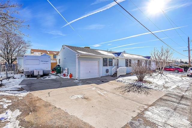 ranch-style house with a garage