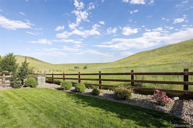 18992 W 84th Ave, Arvada, CO 80007 - view of yard featuring a view of rural / pastoral area and a mountain view