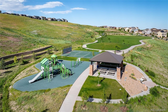 18992 W 84th Ave, Arvada, CO 80007 - aerial view of residential area with a recreational park