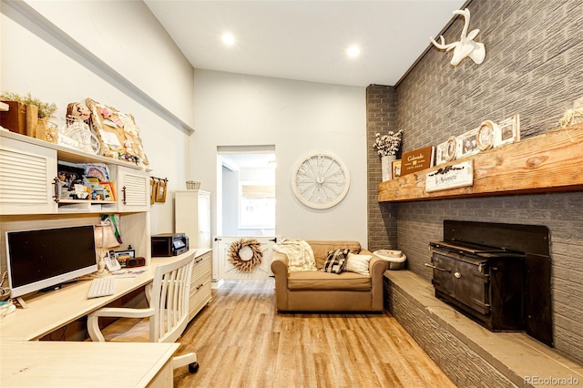 interior space featuring wood finished floors