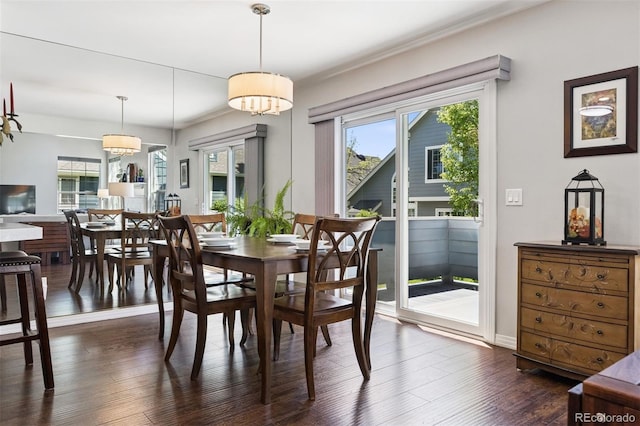 4976 S Nelson St Unit A, Littleton, CO 80127 - dining space featuring dark wood-type flooring