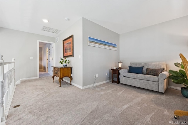 4976 S Nelson St Unit A, Littleton, CO 80127 - living area featuring light carpet and baseboards