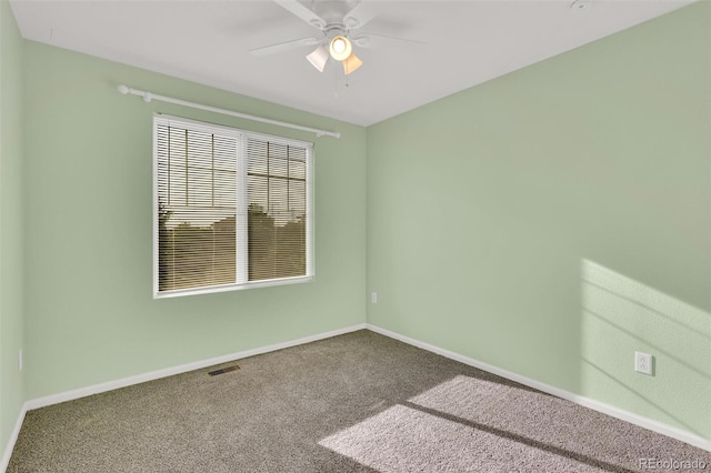 3109 S Jebel Way, Aurora, CO 80013 - carpeted spare room with baseboards and a ceiling fan