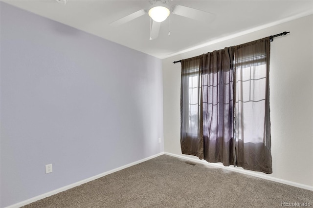 3109 S Jebel Way, Aurora, CO 80013 - unfurnished room with carpet floors, ceiling fan, and baseboards