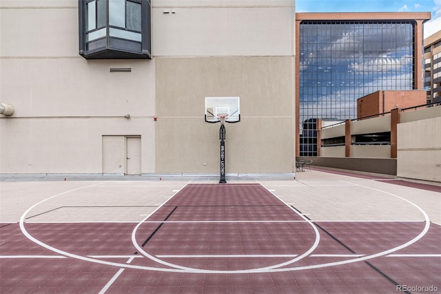 view of sport court