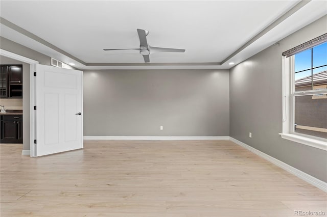 1815 Avery Way, Castle Rock, CO 80109 - spare room featuring ceiling fan, light wood-style flooring, and recessed lighting