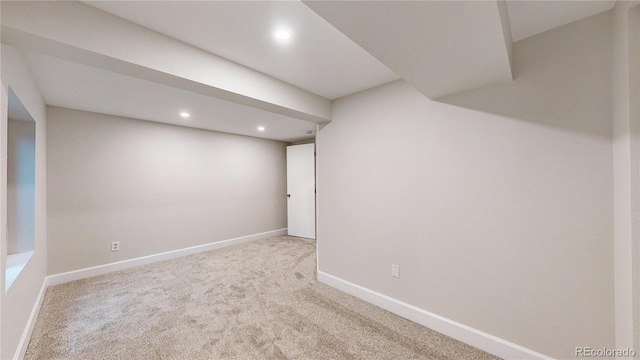 1006 Homestake Dr Unit 1D, Golden, CO 80401 - finished basement featuring carpet flooring and recessed lighting