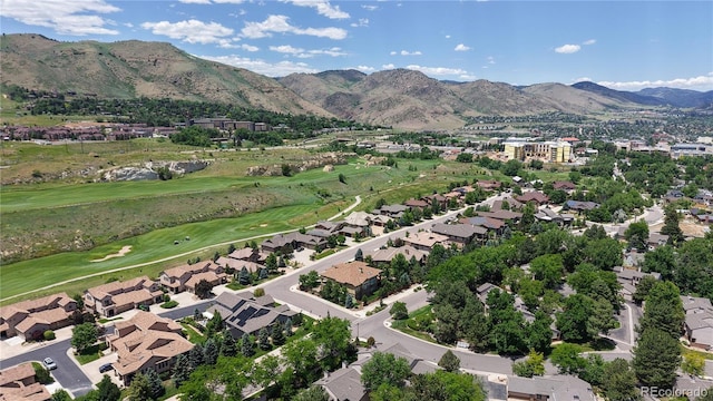 1006 Homestake Dr Unit 1D, Golden, CO 80401 - aerial view of residential area featuring a local golf course and mountains