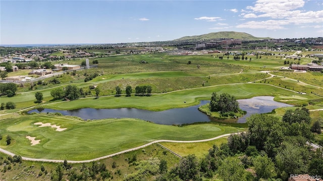 1006 Homestake Dr Unit 1D, Golden, CO 80401 - aerial view of a water and mountain view and a golf course