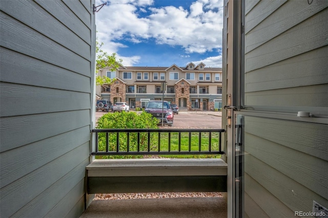 457 Black Feather Loop Unit 702, Castle Rock, CO 80104 - covered porch with a residential view