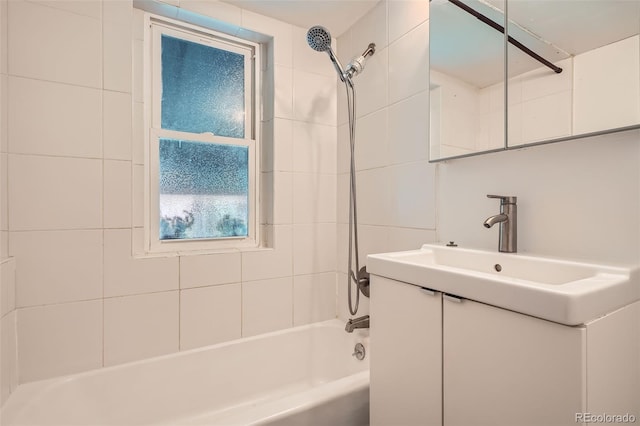 1654 S Pearl St, Denver, CO 80210 - bathroom with vanity and shower / bathtub combination