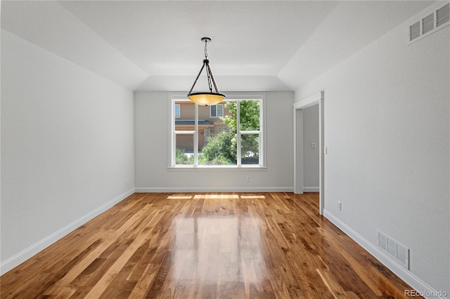 14325 N Santa Fe St, Broomfield, CO 80023 - empty room featuring wood finished floors and lofted ceiling