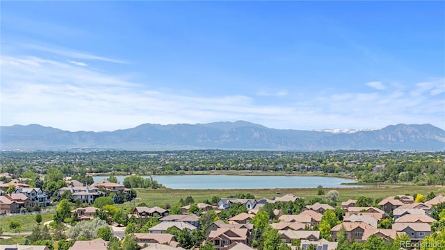 14325 N Santa Fe St, Broomfield, CO 80023 - aerial view of residential area featuring a water and mountain view