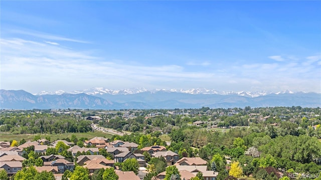 14325 N Santa Fe St, Broomfield, CO 80023 - aerial view of residential area featuring a mountain backdrop