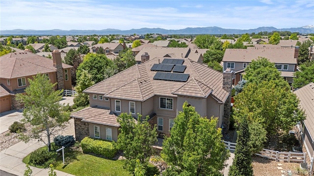 14325 N Santa Fe St, Broomfield, CO 80023 - aerial view of residential area with a mountain backdrop
