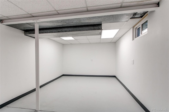 2790 S Wheeling Way, Aurora, CO 80014 - basement with a paneled ceiling and baseboards