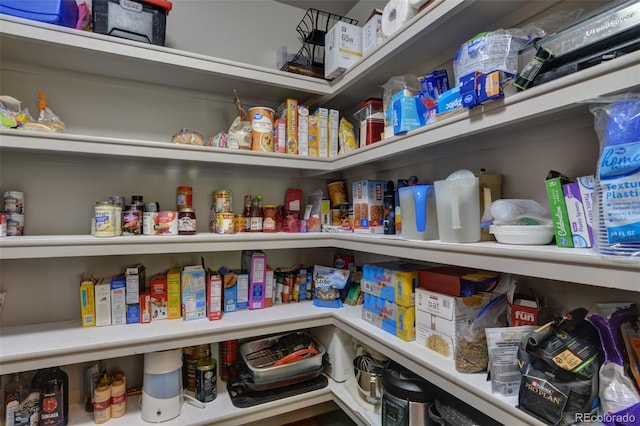 view of pantry