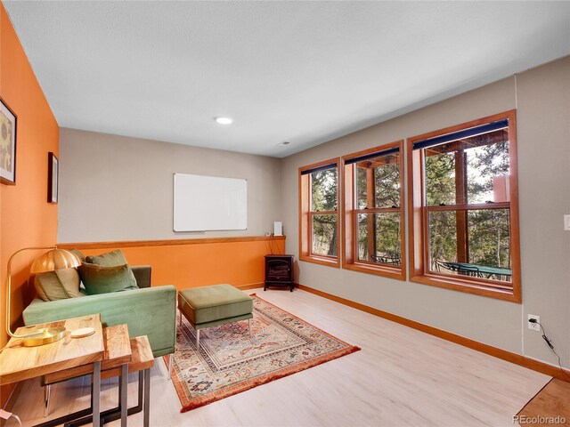 385 Pine Dr, Fairplay, CO 80440 - interior space with recessed lighting, wood finished floors, and baseboards