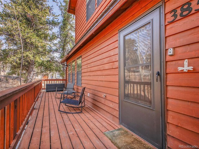 385 Pine Dr, Fairplay, CO 80440 - view of deck