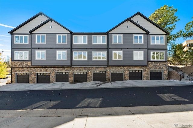 view of home's exterior with a garage