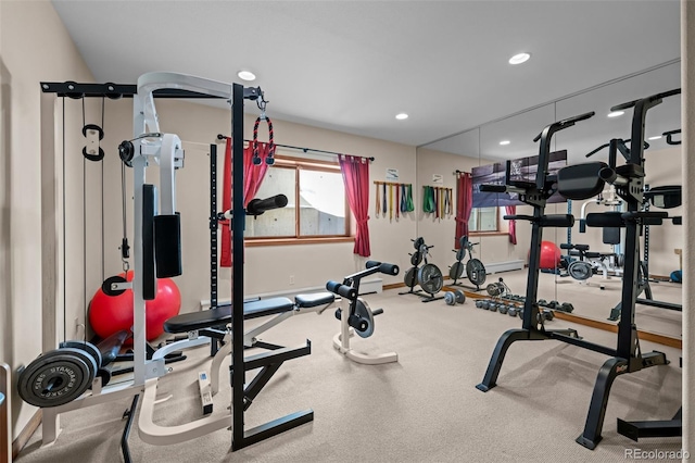 view of exercise room