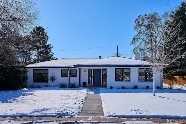 view of ranch-style house