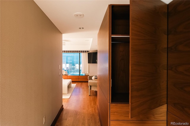 1133 14th St Unit 3420, Denver, CO 80202 - hall with wood finished floors