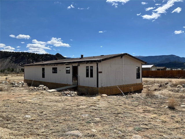 11469 Ruby Mountain Ln, Nathrop, CO 81236 - back of property featuring a mountain view