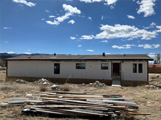 11469 Ruby Mountain Ln, Nathrop, CO 81236 - back of house with a mountain view