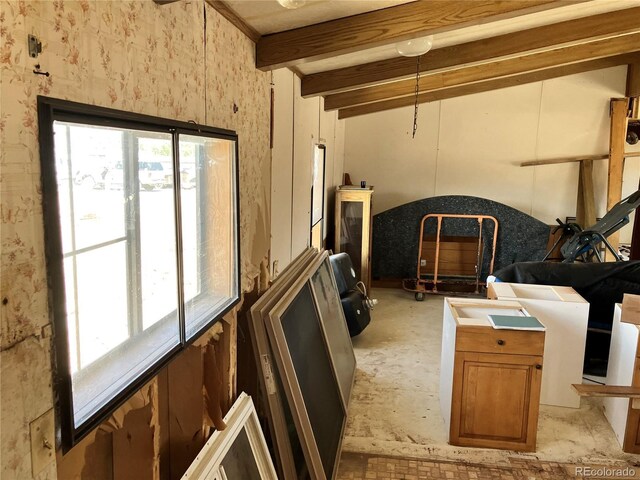 11469 Ruby Mountain Ln, Nathrop, CO 81236 - living area with beamed ceiling