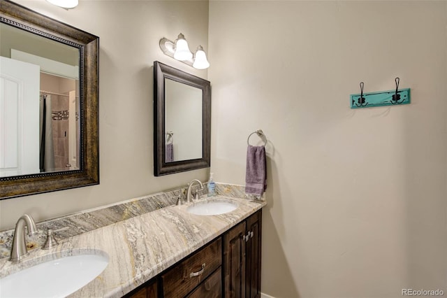 bathroom featuring vanity