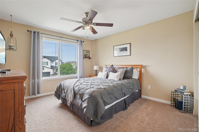 9158 Forest St, Firestone, CO 80504 - bedroom with carpet floors, baseboards, and a ceiling fan