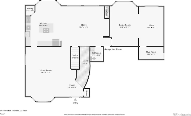 9158 Forest St, Firestone, CO 80504 - floor plan / room layout