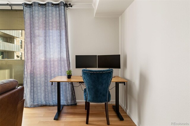601 W 11th Ave Unit 910, Denver, CO 80204 - office space with wood finished floors and ornamental molding