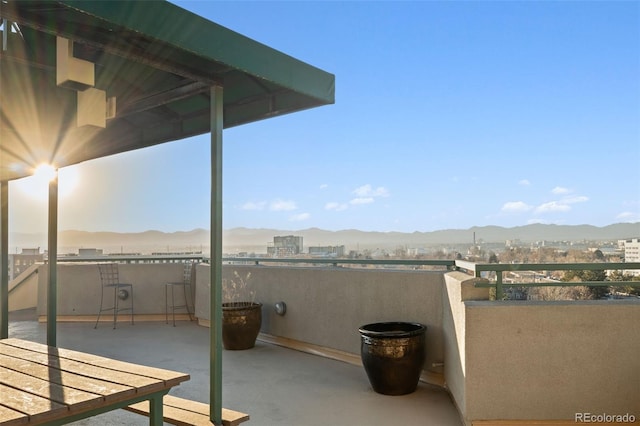 601 W 11th Ave Unit 910, Denver, CO 80204 - view of patio featuring a mountain view