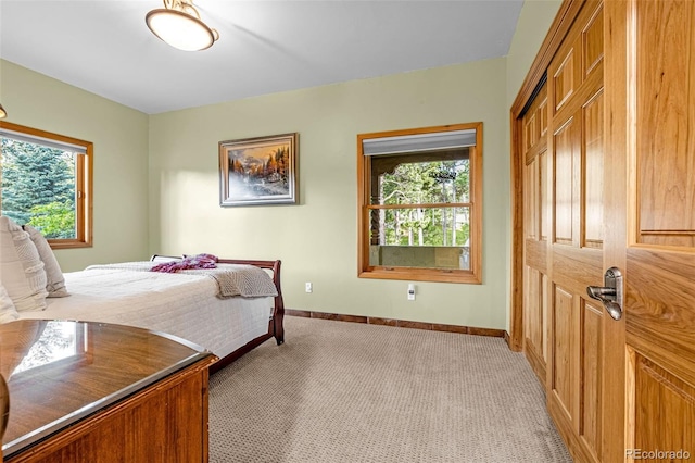 17995 Minglewood Trl, Monument, CO 80132 - bedroom with light colored carpet and a closet